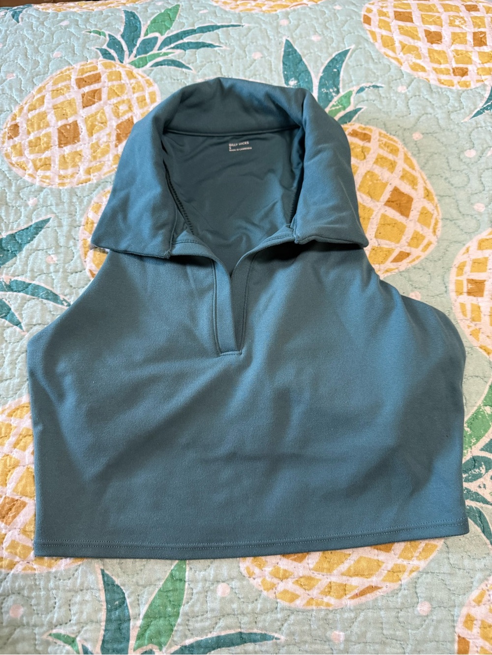Gilly Hicks Teal Halter Neck Sports Bra